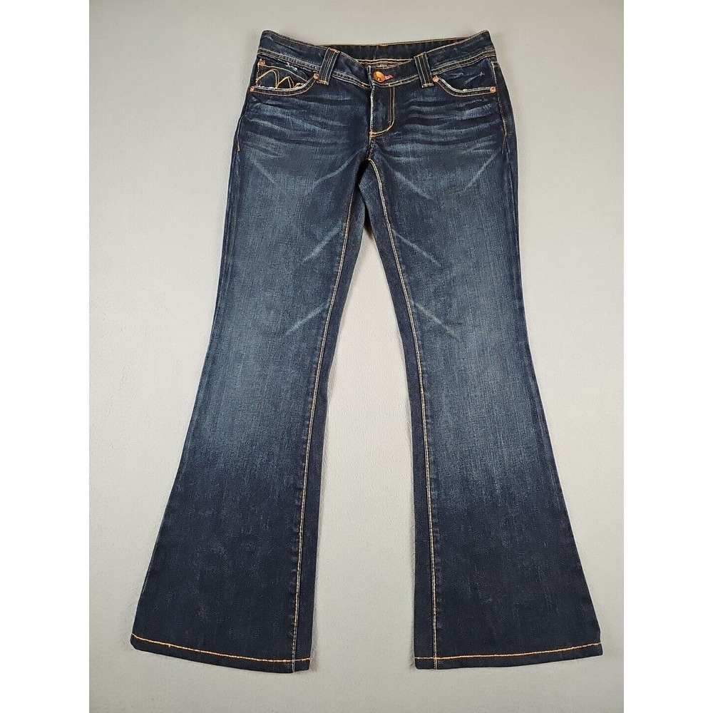 Vintage Women's Size 30x28 Farmer Industry USA Flapjax Bootcut‎ Blue Jeans